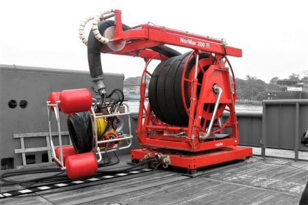 NorMar Offshore Skimmer on the deck of an Offshore Vessel.